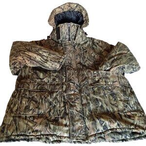 VTG AVID Outdoors Hunting Jacket Camo 1989 Insulated Removable Hood 2XL(50-52)